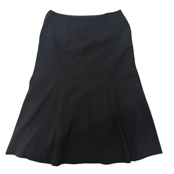 MaxMara Women's Midi Skirt Trumpet Tulip Hem Black, size 6 - Picture 1 of 6